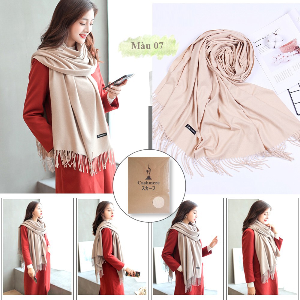 Khăn cashmere, khăn choàng xuất Nhật