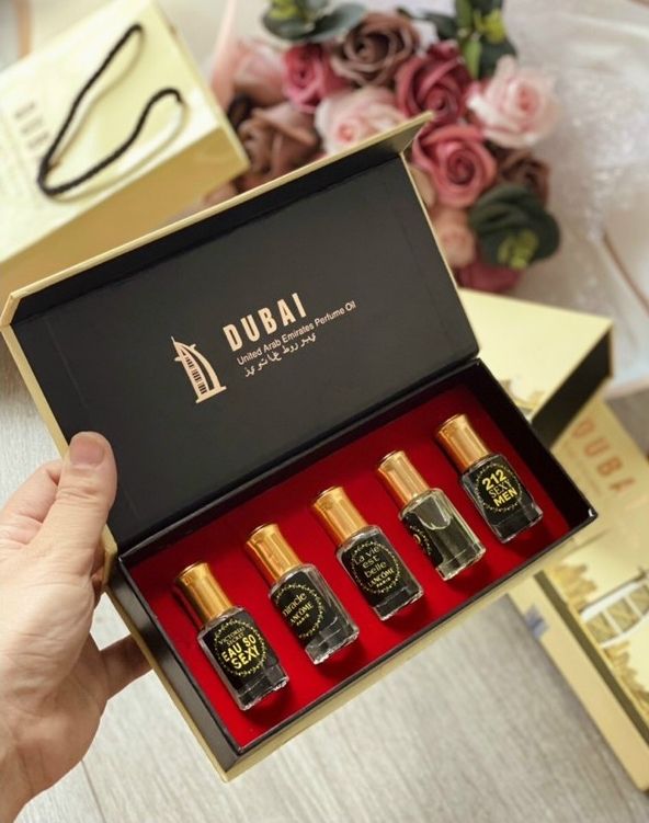 SET 5 CHAI TINH DẦU NƯỚC HOA DUBAI