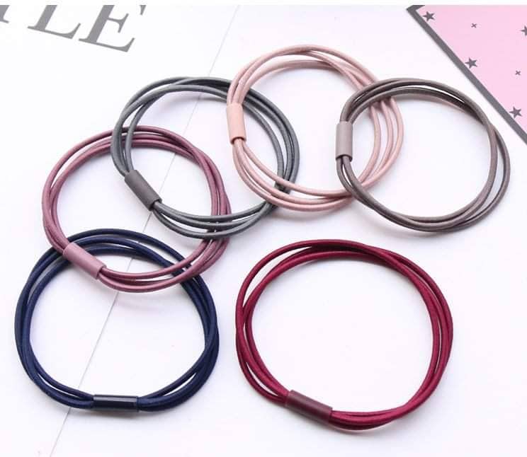 Dây thun cột tóc kiểu 3 sợi chập 1