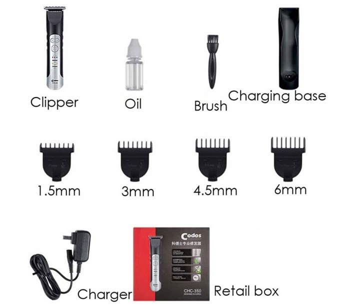 Tông đơ cắt tóc chấn viền Codos 350