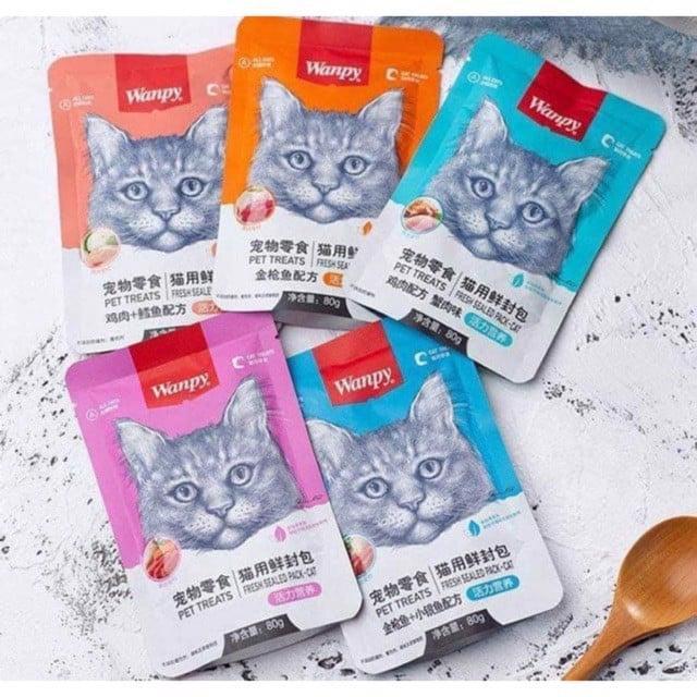 Pate wanpy cho mèo gói 80g - pate cho mèo wanpy
