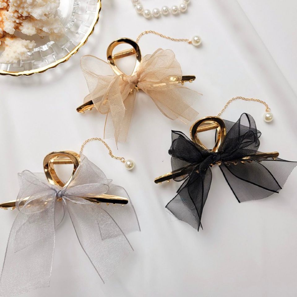 Kẹp Tóc ribbon lovely Hàn Quốc Korea