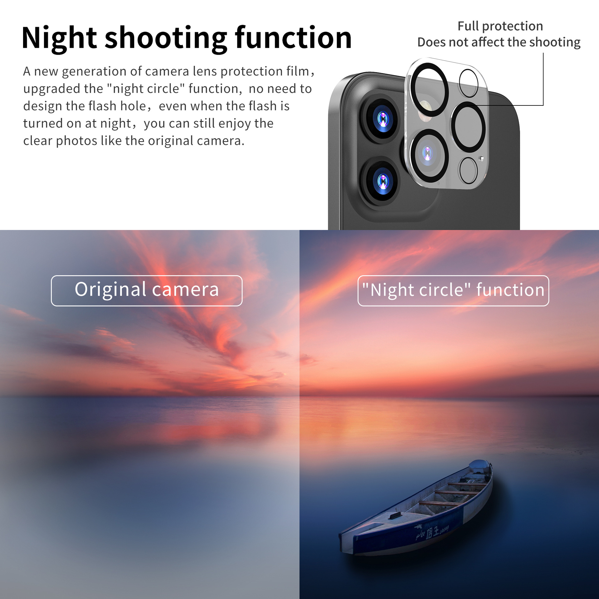 Kính cường lực bảo vệ camera cho Iphone 12/ 12 pro/ 12 pro max