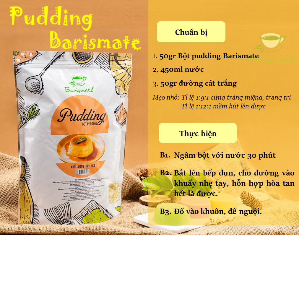 Pudding KHOAI MÔN túi 100g 29K