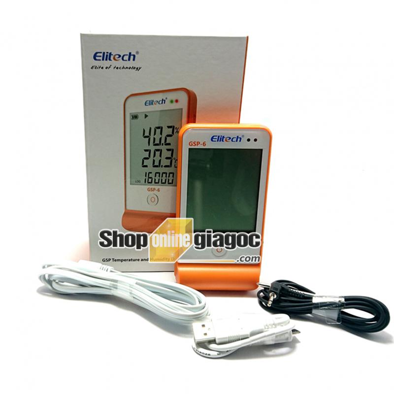NHIỆT ẨM KẾ TỰ GHI Elitech GSP6 (CHƯA GỒM GIẤY HIỆU CHUẨN)