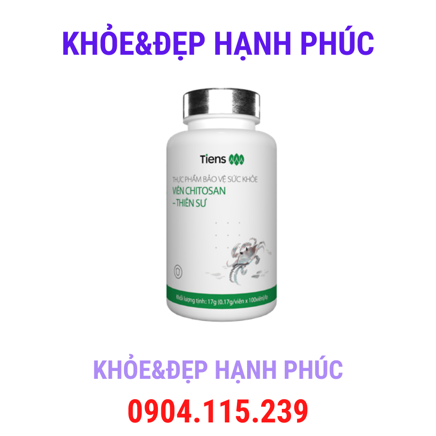 Viên chitosan tiens - thiên sư – 100 viên/lọ
