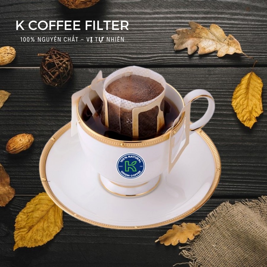 CÀ PHÊ PHIN GIẤY, K FILTER TÚI 50g