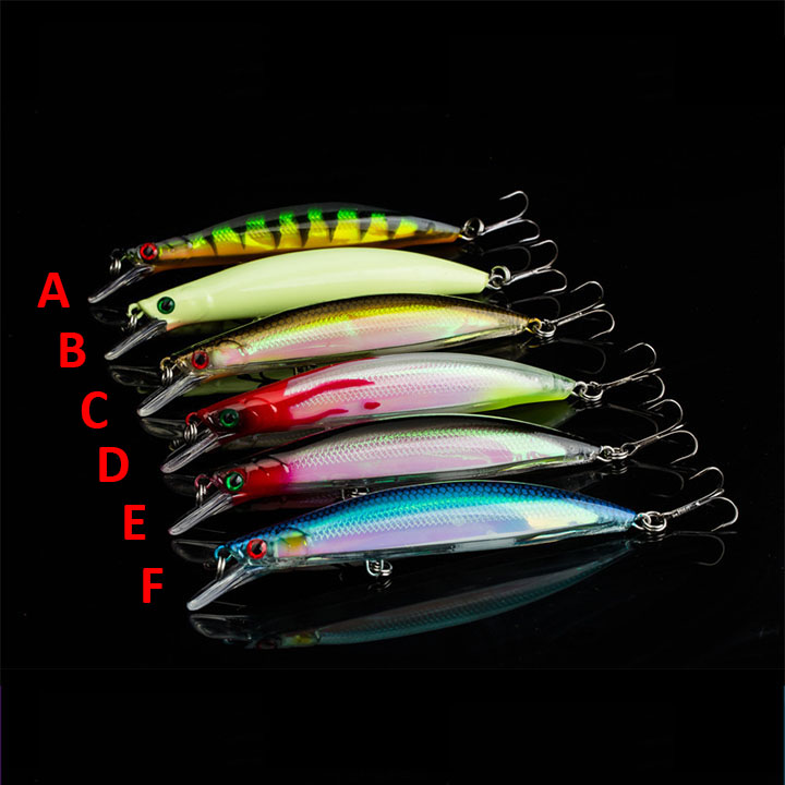 Mồi câu lure siêu nhạy - câu cá chẽm, tráp, hồng, cá măng - Mồi câu lure Mino 3D dài 11cm nặng 14g- mino 3D hộp ( Ngu Long )