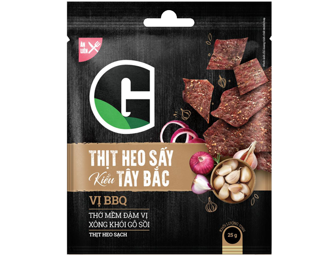 [Giao nội thành HCM] Thịt Heo Sấy Kiểu Tây Bắc Vị BBQ G Kitchen 25g