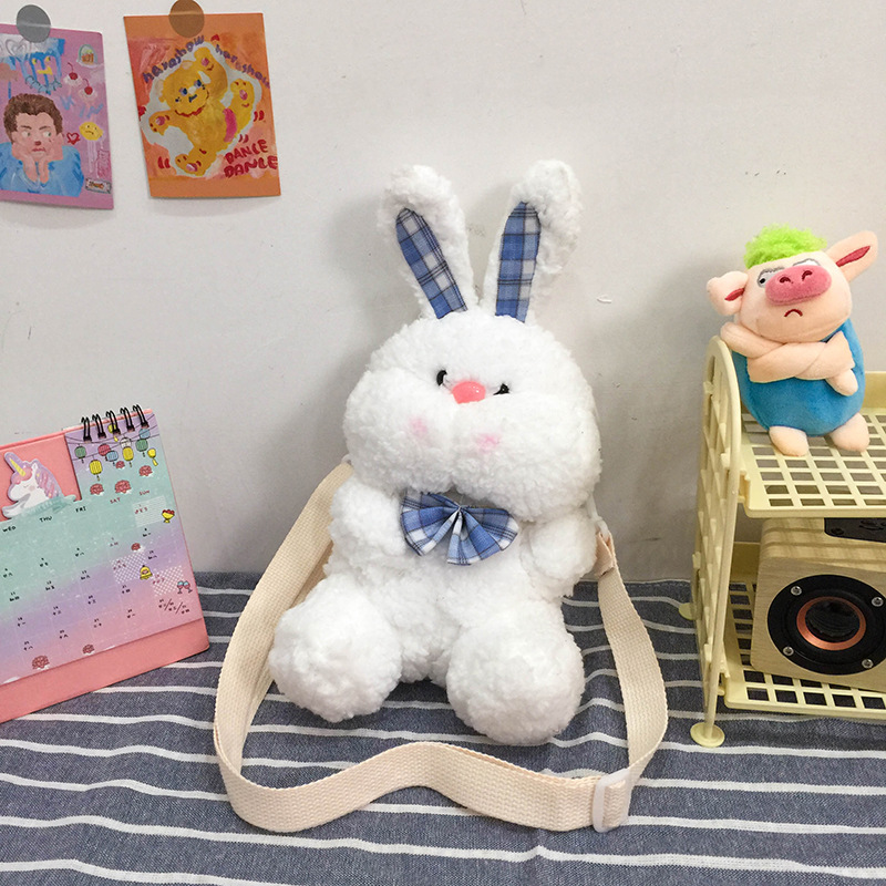 Túi đeo chéo Thỏ Bông Bunny dễ thương, túi gấu bông đáng yêu đeo đi chơi, du lịch phong cách Hàn Quốc