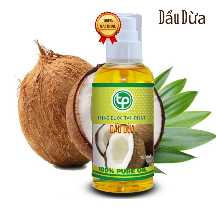 Dầu dừa nguyên chất 100ml - tấn phát