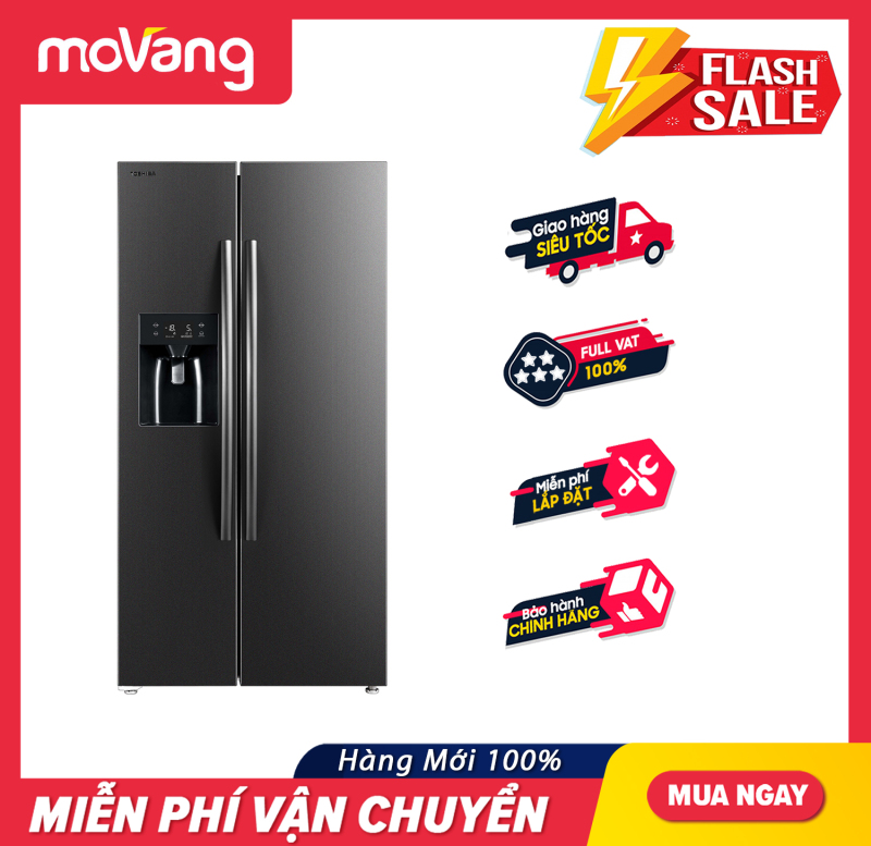 Tủ lạnh Toshiba Inverter 493 Lít GR-RS637WE-PMV