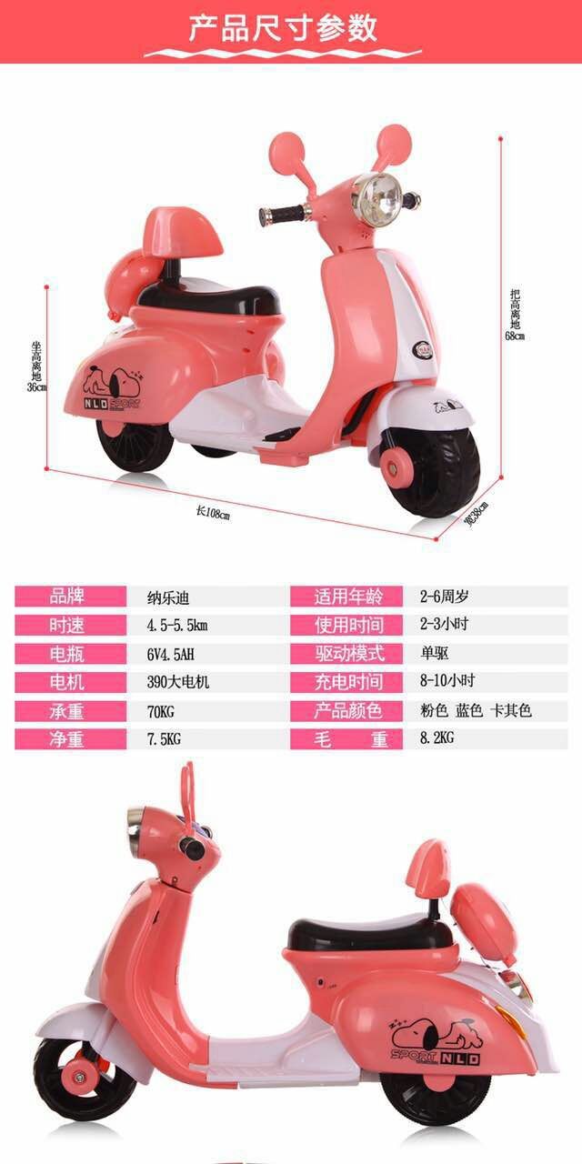 Xe máy điện Vespa cho bé