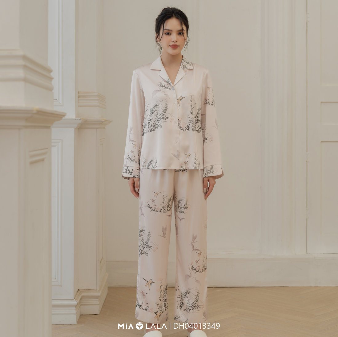 Bộ đồ mặc nhà lụa cao cấp MIALALA 3349 DH04013349
