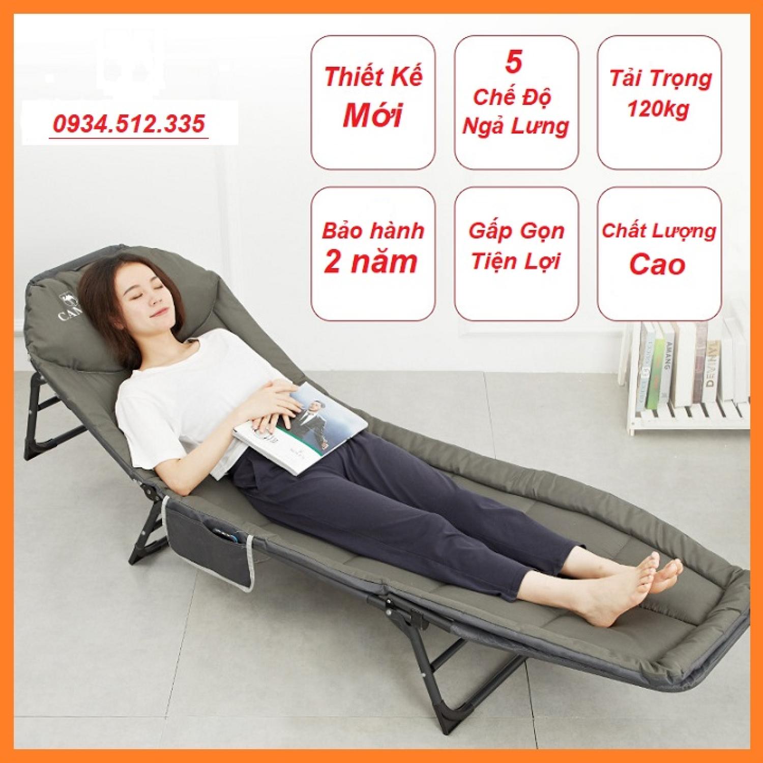 Ghế xếp gấp gọn đa năng kèm nệm, khung thép chống gỉ, ghế xếp thư giãn gấp gọn cao cấp, ghế xếp văn phòng gấp gọn, ghế xếp nghỉ trưa văn phòng tiện ích