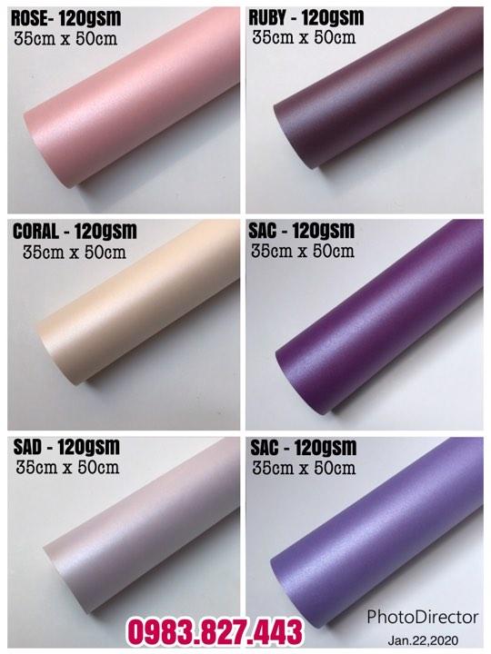 Giấy mỹ thuật ánh kim (định lượng 120gsm) - Kích thước: 35cm x 50cm - Set 10 tờ