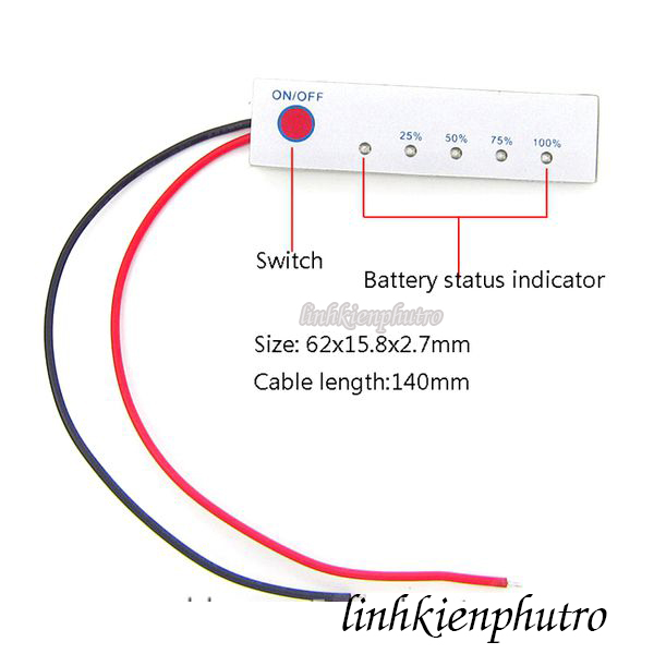 [HCM]Mạch Báo Dung Lượng 3 Cell Pin