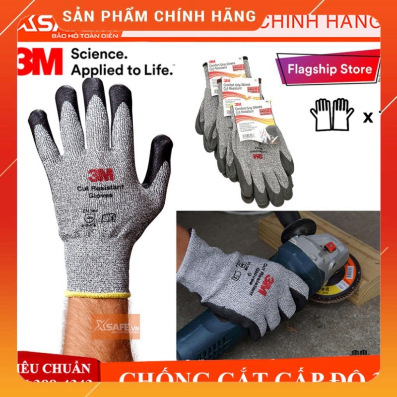 Bảng giá . Găng tay chống cắt 3M cấp độ 3 - Găng chống cắt chống đâm xuyên tiêu chuẩn EN388:4343
