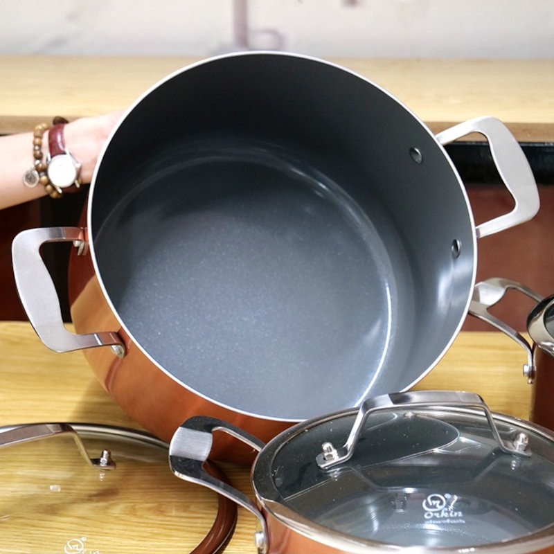 Bộ nồi nhôm 3 chiếc chống dính Orkin Thái Lan OR09 size 20/24/28cm bảo hành chính hãng 12 tháng