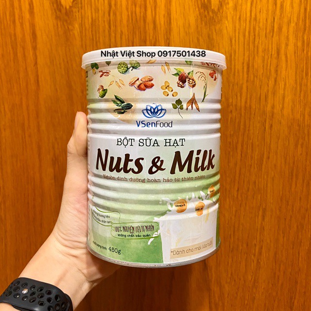 Bột sữa hạt VSenFood Nuts & Milk 450g