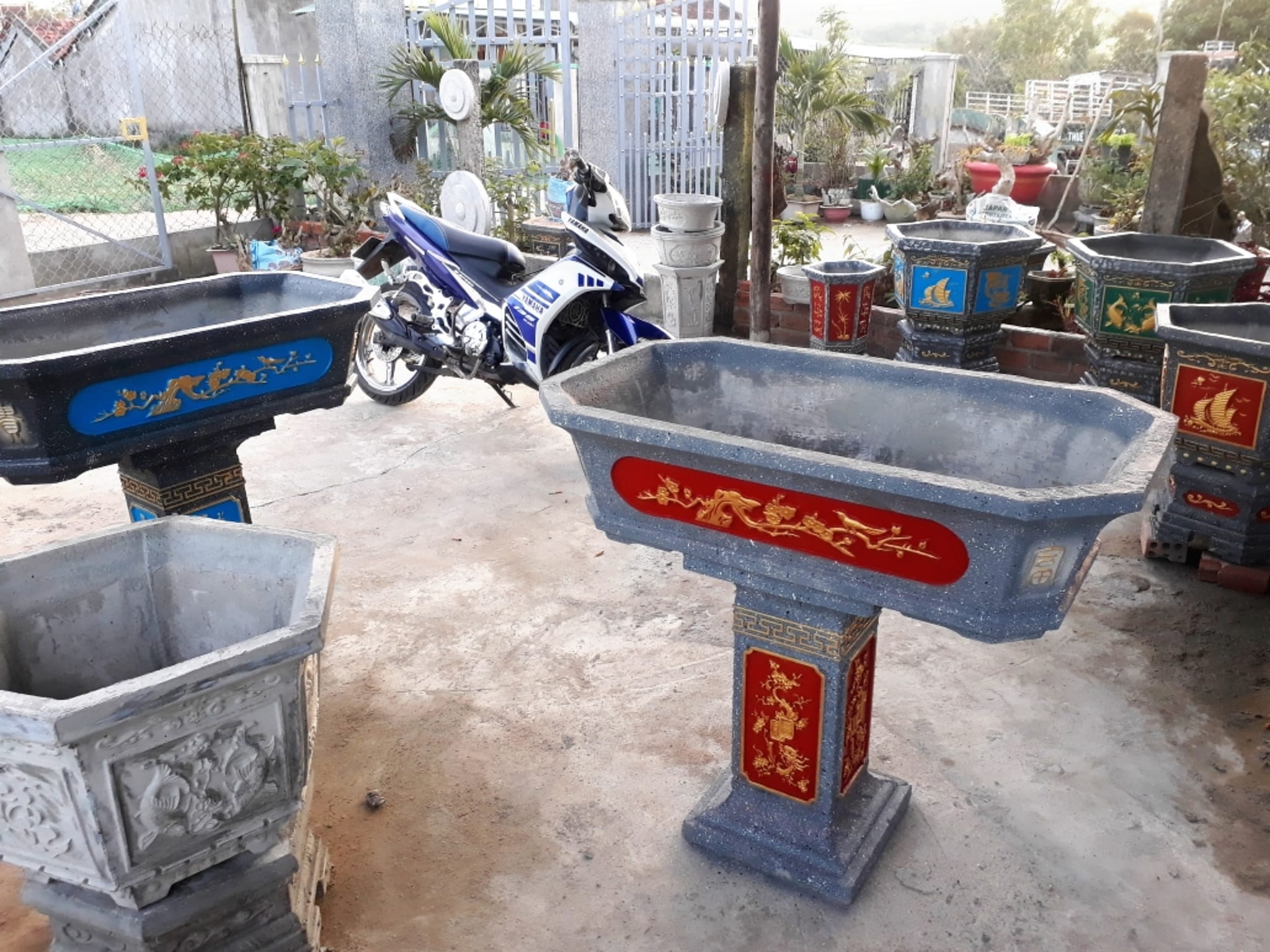 khuôn đúc chậu cảnh chữ nhật 1m (khuôn chậu ABS có lòng trong)