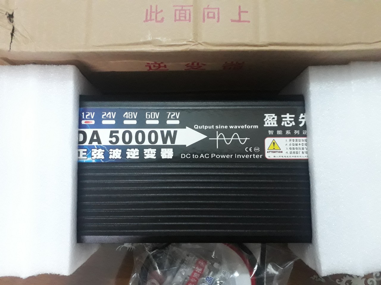 [ SÓNG SIN CHUẨN ] BỘ KICH ĐIỆN 12v-220V - 5000W - ĐỔI NGUỒN 5000W
