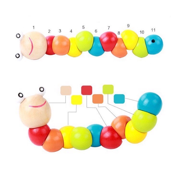 combo Đồ Chơi Gỗ 6 món Cho Bé Từ Sơ Sinh Đến 5 Tuổi