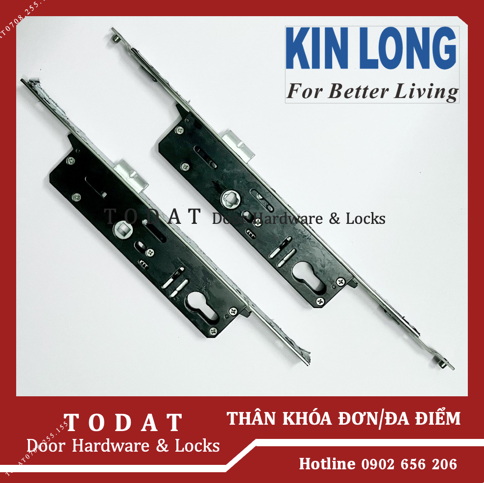 Thân khoá KinLong cửa nhôm Xingfa (Bụng khoá KINLONG Đơn/Đa điểm)