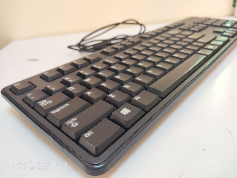 Bàn phím có dây Dell KB212-b cao cấp mỏng nhẹ, cổng USB