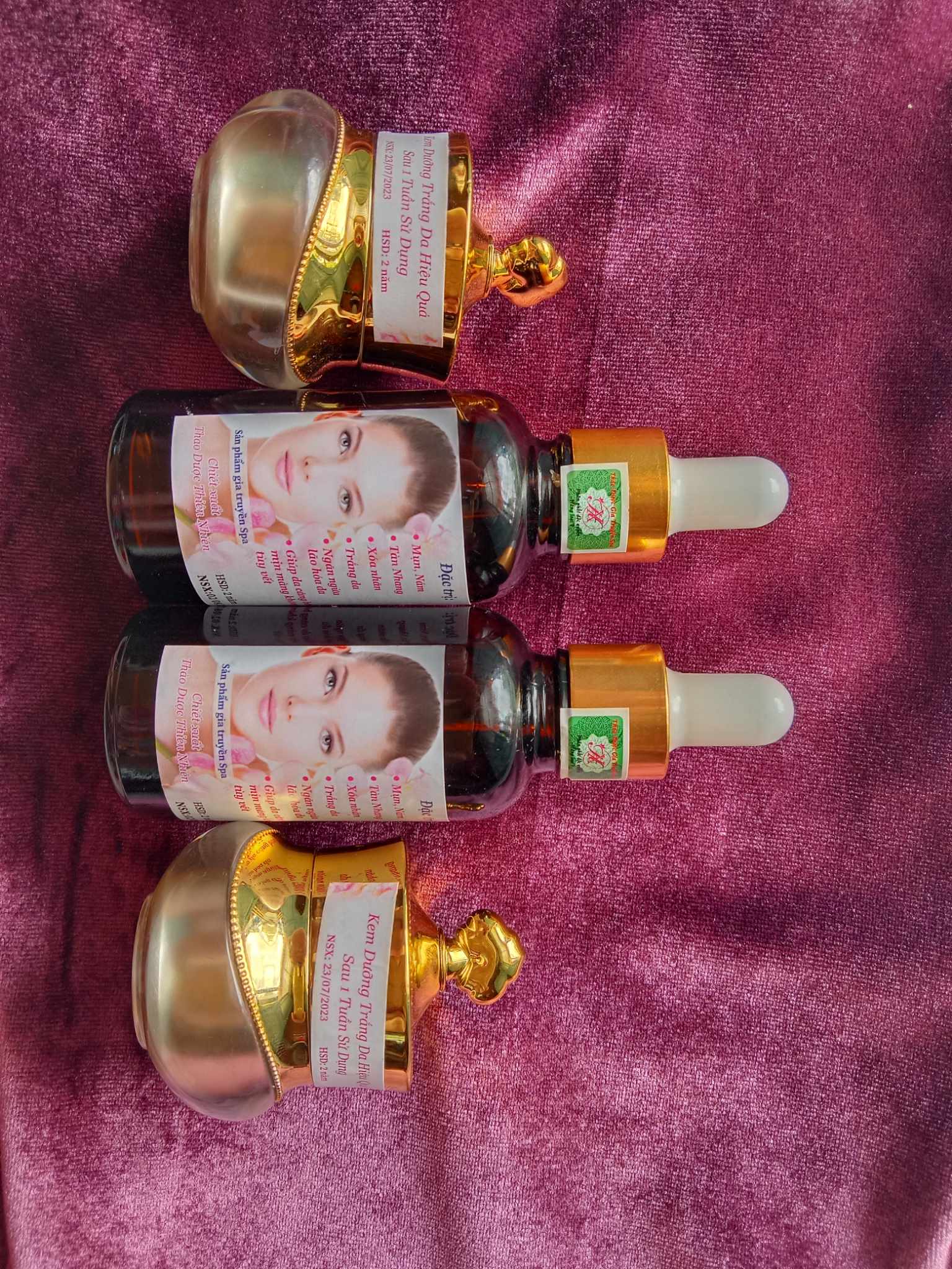 COMBO 4: 2 Serum Tái Tạo + 2 Kem Dưỡng