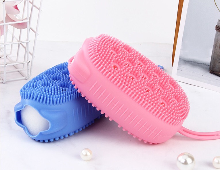 Chuột Tắm Cọ Lưng Silicon/ Bông Tắm Cọ Lưng