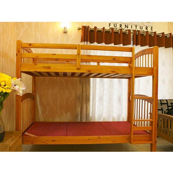 Giường Tầng Uni Gỗ Tự Nhiên - Vàng