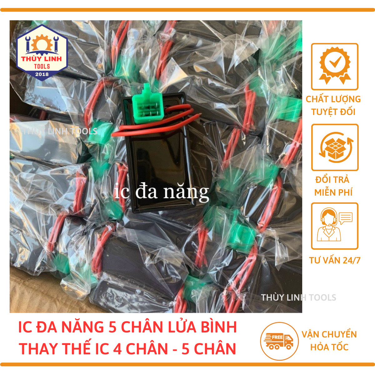 IC độ lửa bình, IC đa năng 5 chân xe máy Phụ Tùng Thùy Linh