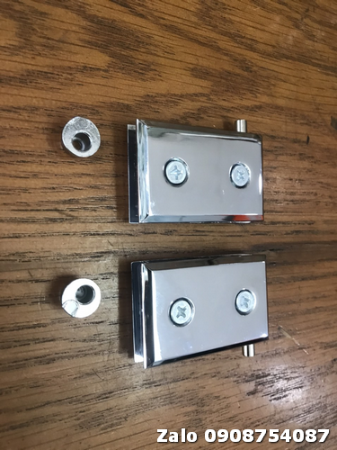[HCM]Bộ 2 bản lề tủ kính xoay