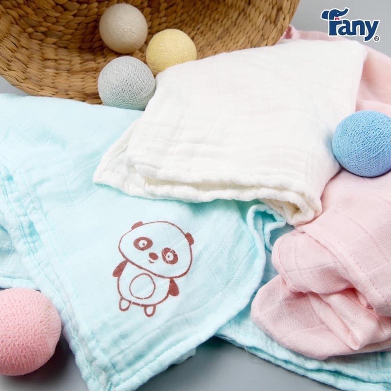 Khăn tắm sợi tre cho bé fany siêu mềm 87x87cm