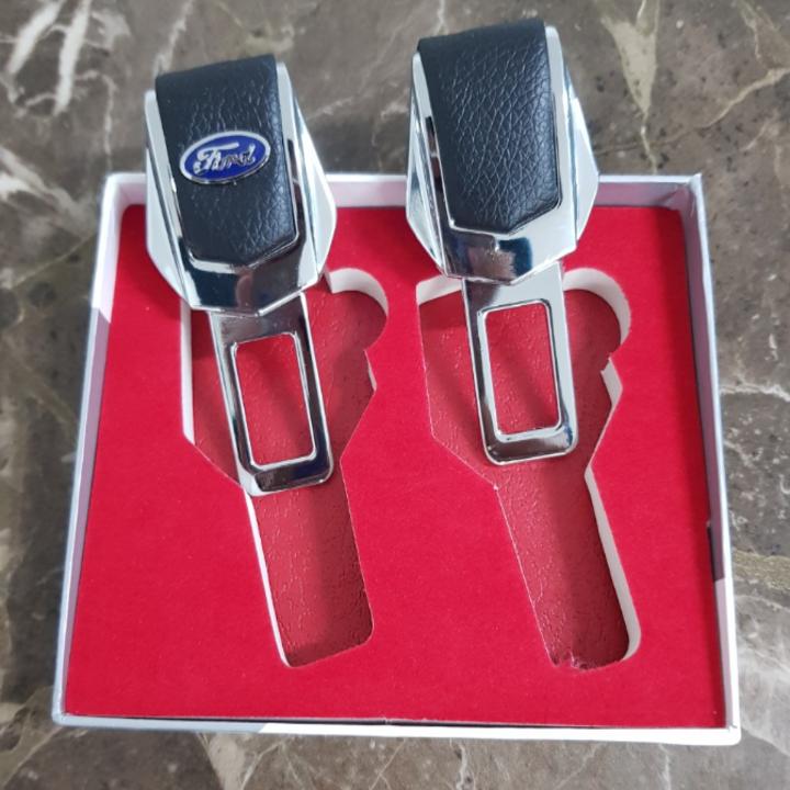 Bộ 2 chiếc chốt khóa dây đai an toàn, chống kêu ô tô, xe hơi For.d 4S-FO