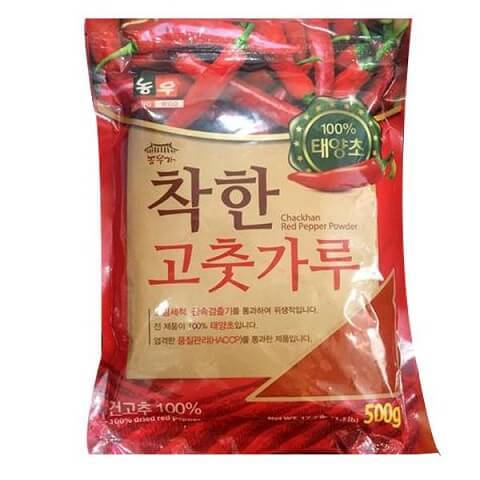 Ớt bột Hàn Quốc Nong Woo MỊN 500G