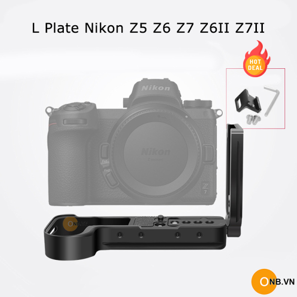 L Plate bảo vệ cho Nikon Z5 Z6 Z7 Z6II Z7II kèm cold shoes