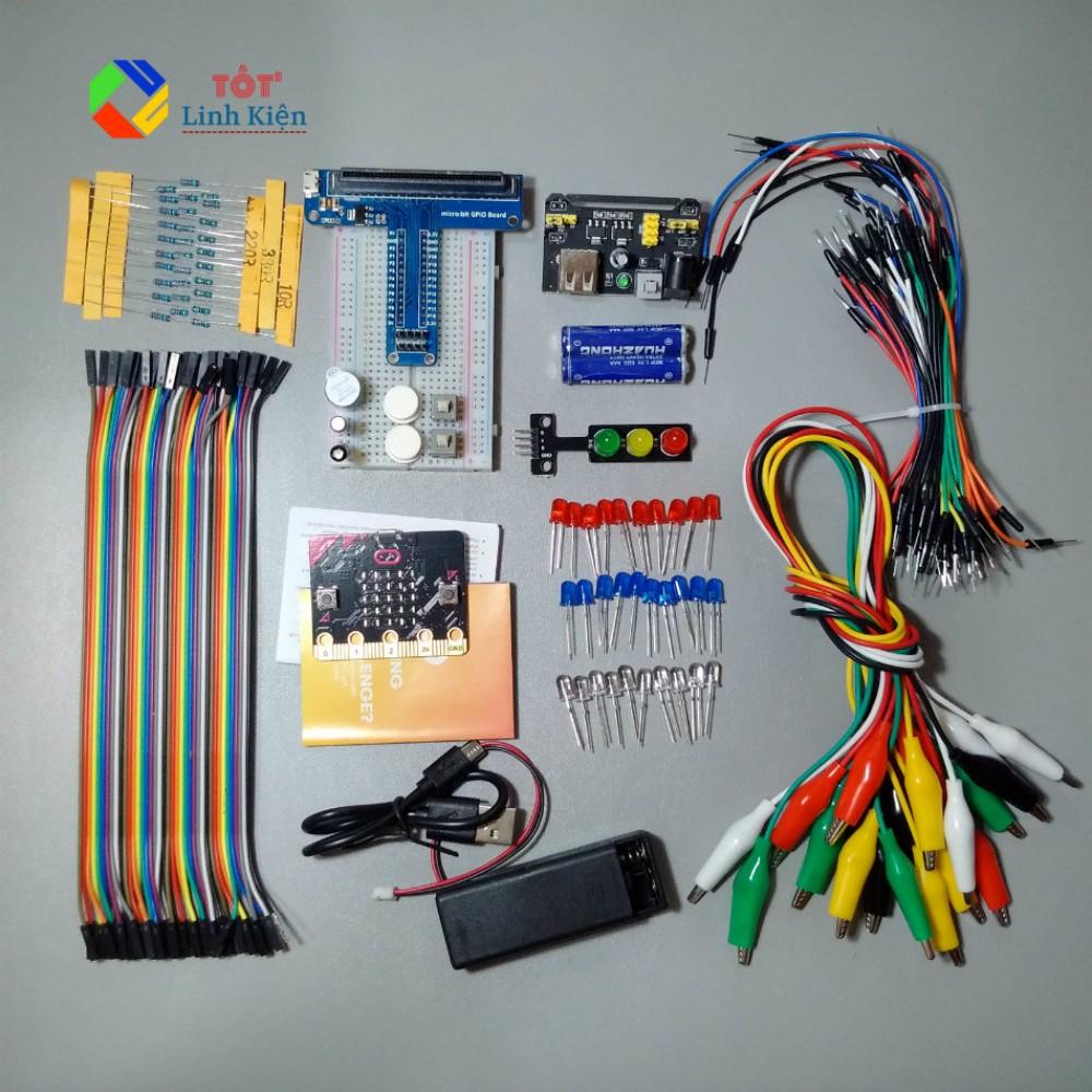 (Kèm tài liệu) Bộ Microbit Starter KIT - Bộ Thực Hành Bbc Micro:bit Mở Rộng