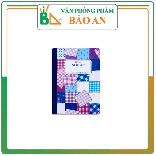 Sổ caro bìa bồi Hồng Hà 300 trang Subject - Văn phòng phẩm Bảo An