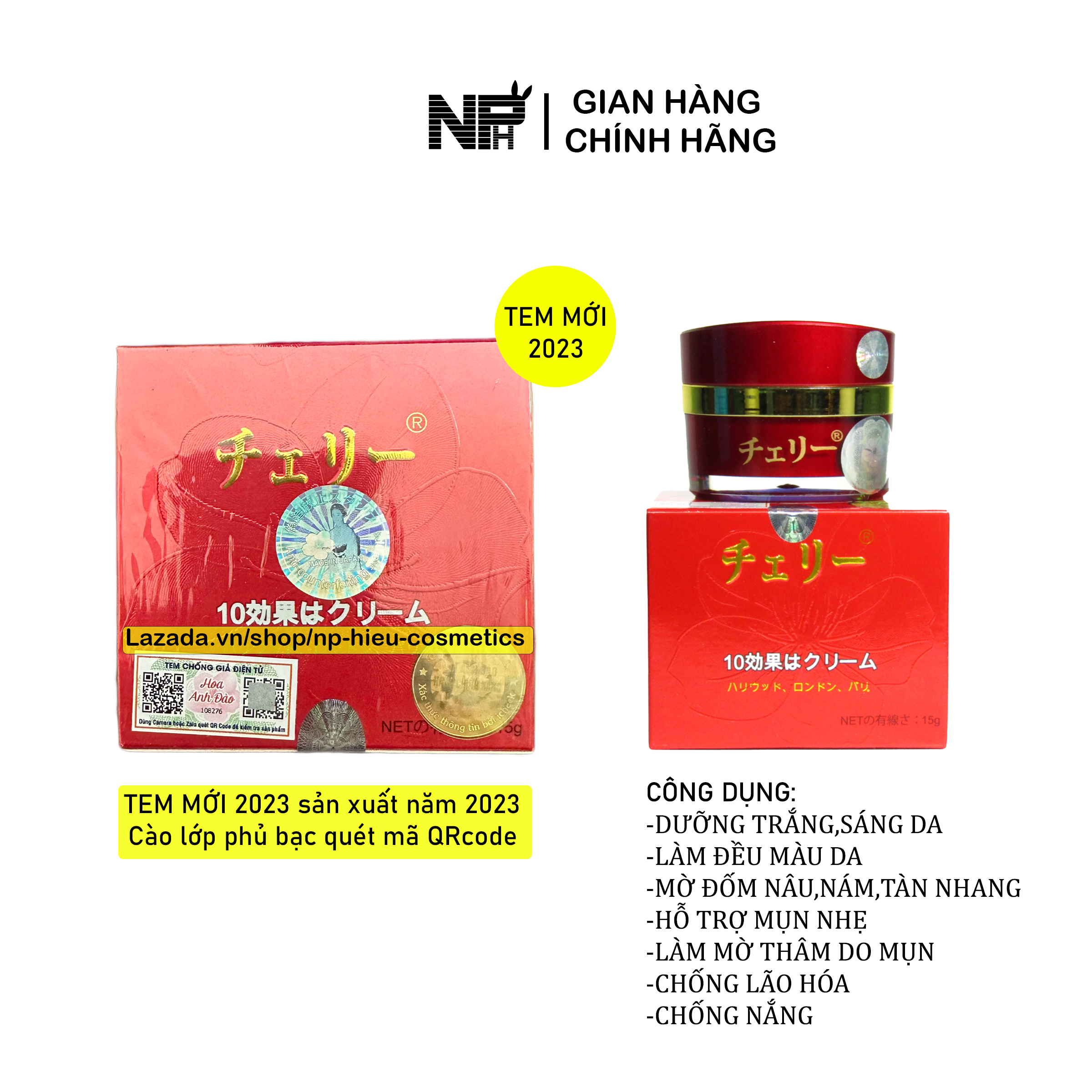 Kem hoa anh đào 10 tác dụng