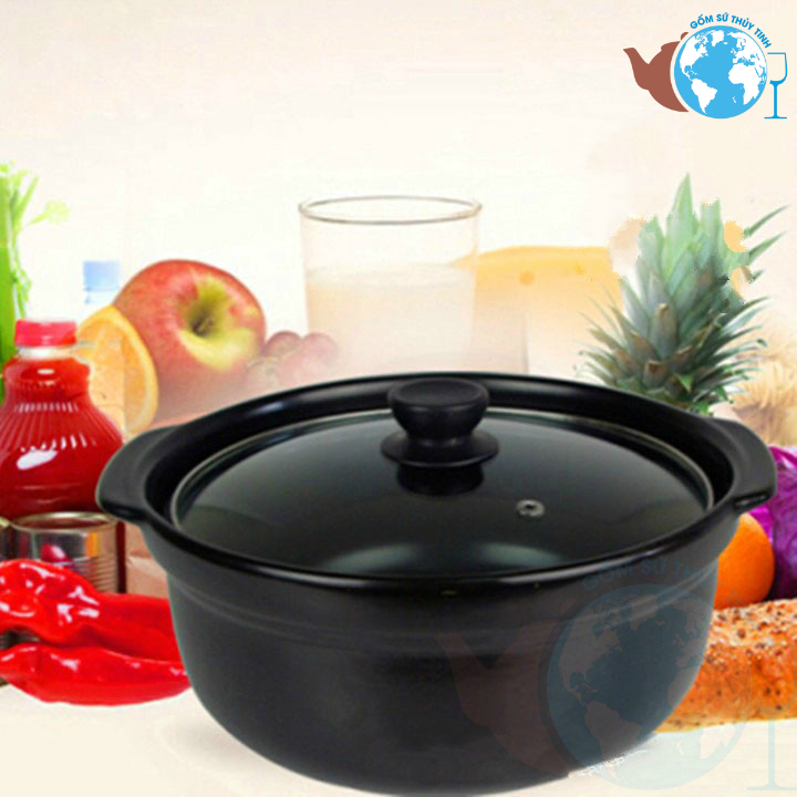 Nồi đất hầm gà, hầm thịt cỡ lớn 3.5 lít, nồi kho cá, nấu canh, nồi đất lớn 3.5l