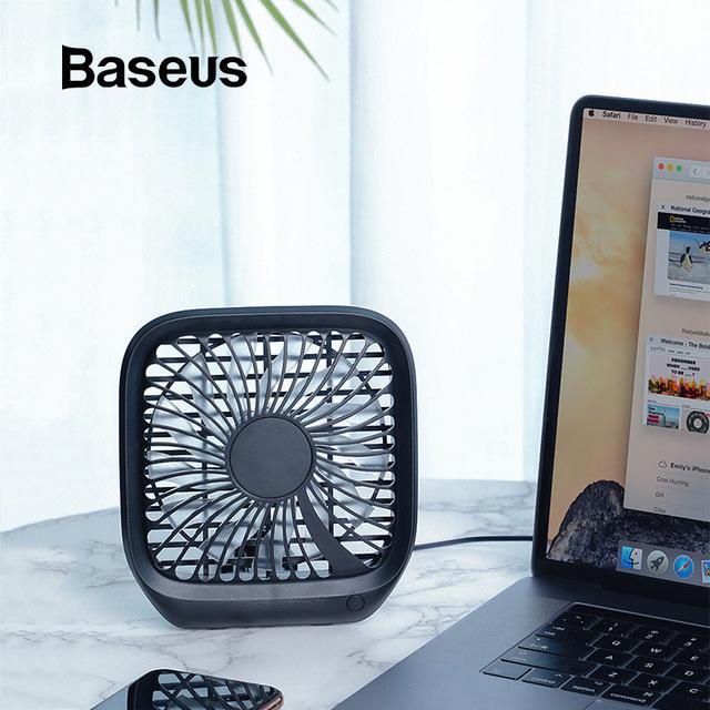 >> SO SÁNH GIÁ QUẠT MINI ĐỂ BÀN 4 CHẾ ĐỘ LÀM MÁT HIỆU BASEUS BENKS - HÀNG CHÍNH HÃNG | Shopee Lazada Sendo Tiki | Nên mua ở đâu rẻ nhất 178 Quạt mini để bàn hoặc gắn ghế sau ô tô Baseus với 3-Tốc Độ làm mát sử dụng nguồn USB dùng cho nhân viên Văn Phòng hoặc trên xe hơi