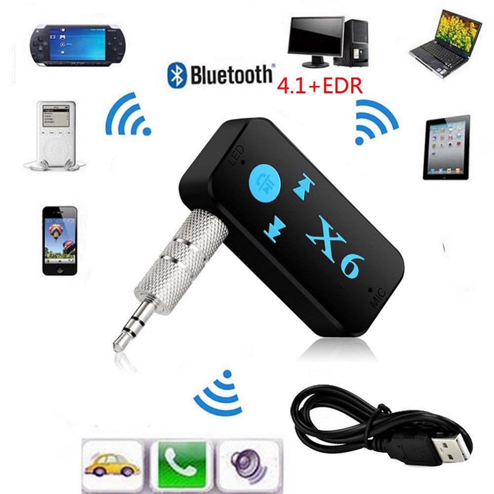 Usb Bluetooth cho xe hơi X6 - Hỗ trợ nút bấm nghe điện thoại, next bài hát