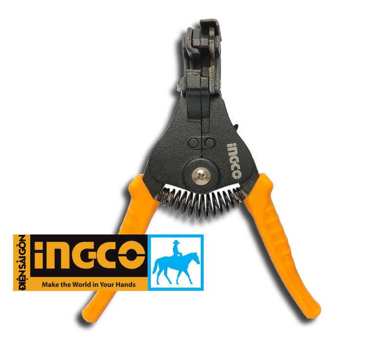 Kìm tuốt dây điện 180mm 7inch Ingco HWSP04