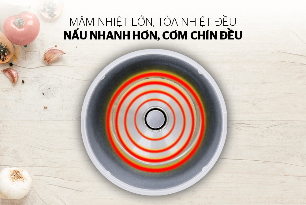 Nồi cơm điện cơ 1,8L Sunhouse SHD8602