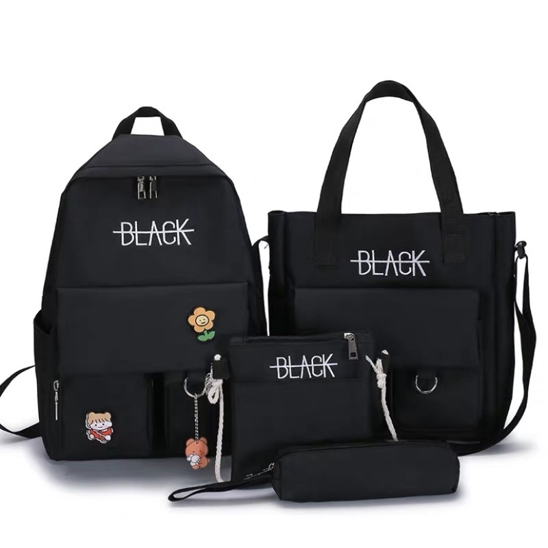SET BALO 4 món - BLACK TÚI HỘP VỪA A4