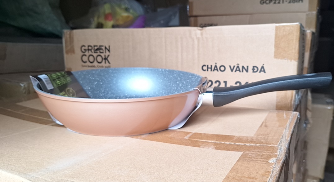 Chảo Sâu Vân Đá Đáy Từ Green Cook 26cm