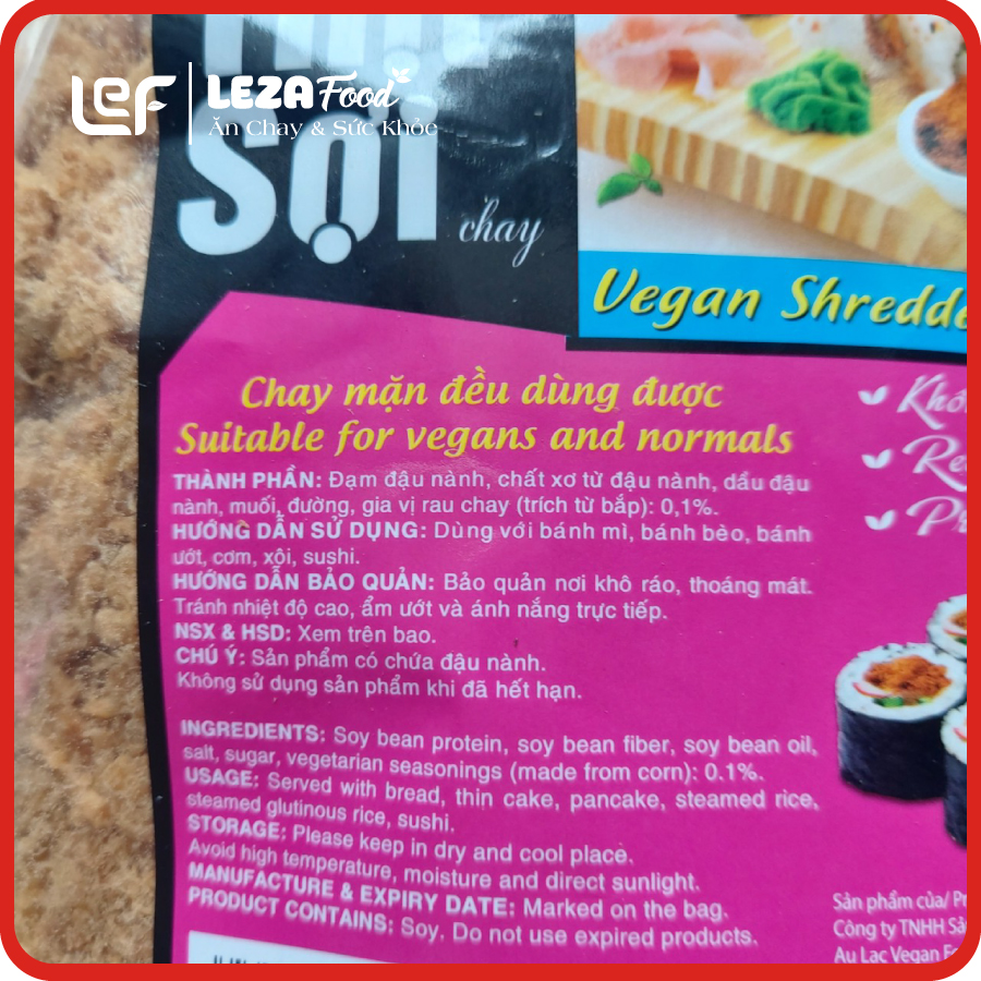 Chà Bông Thịt Sợi Chay Âu Lạc 500g/1Kg