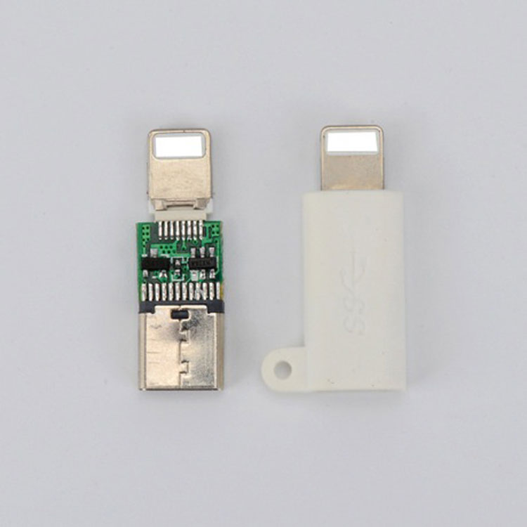 Đầu chuyển đổi Type C sang Lightning (Iphone) có móc chống rơi (Màu trắng)